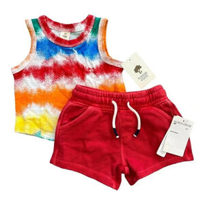 Tucker + Tate Colorful Striped Boys Summer Outfit 3 months